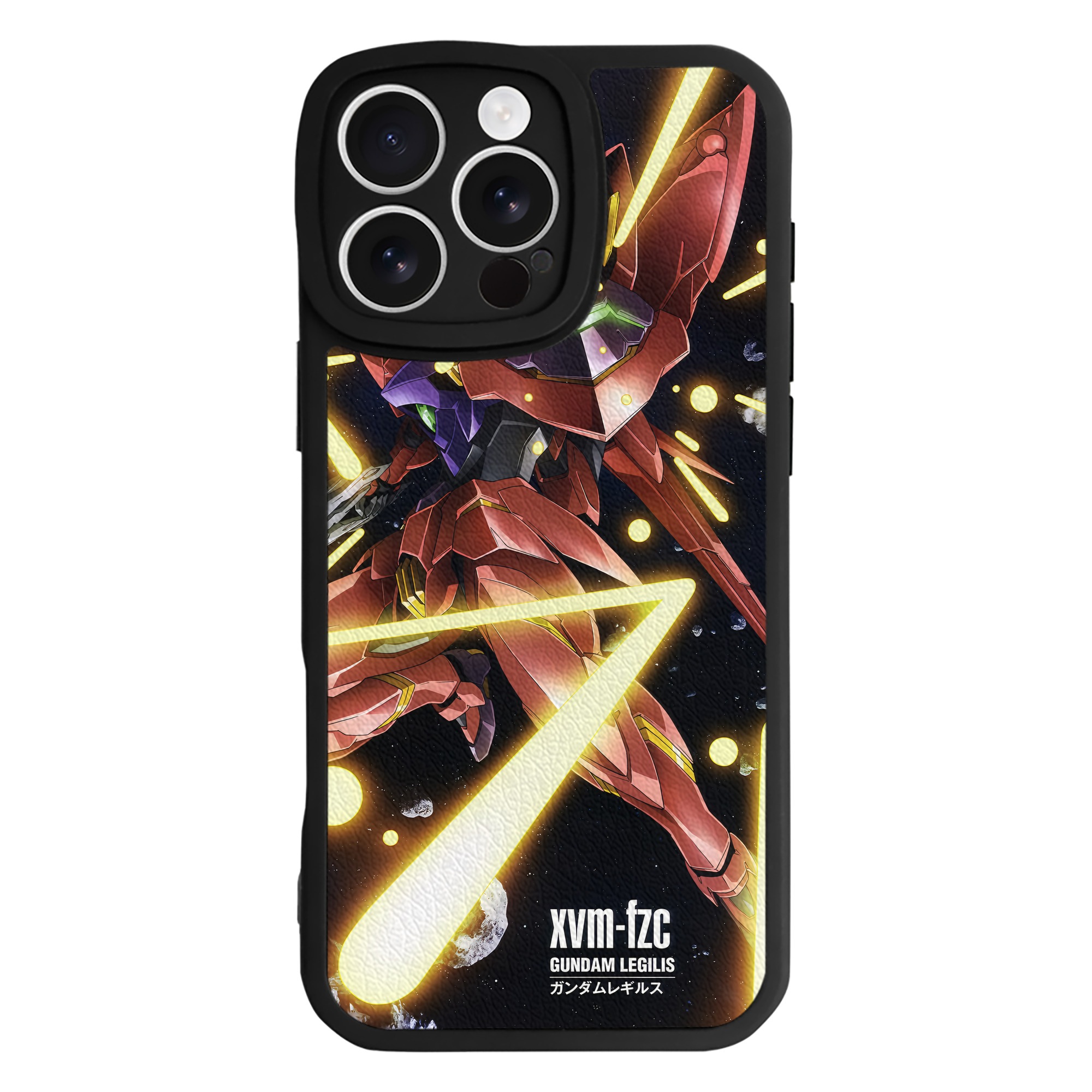 （画像用） 機動戦士ガンダム Mobile Suit Gundam 【iPhone 16シリーズ対応】シリコンスマホケース（レザー調） 材質：シリコン